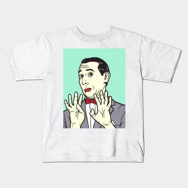 Pee Wee Herman Kids T-Shirt by turddemon